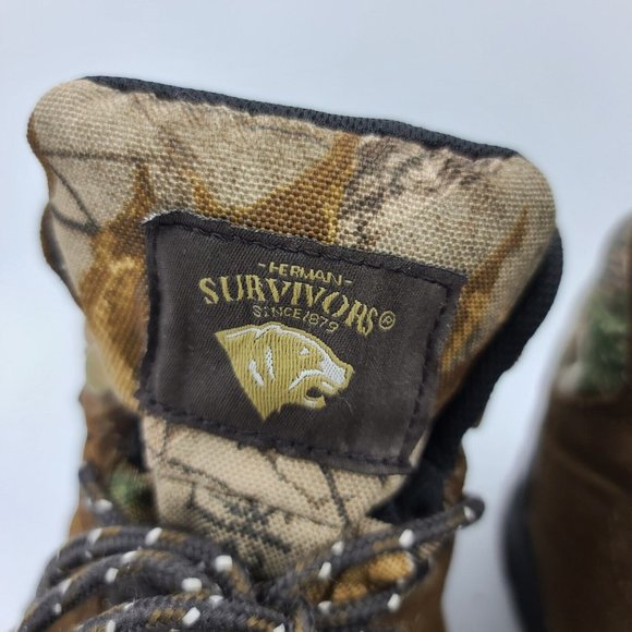 Herman Survivors Camo Waterproof Ankle Lace Up Hunting Boots 9.5W Unisex - Picture 11 of 12